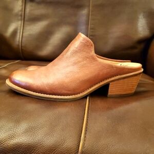 Sofft Brown Leather Mule/Clog